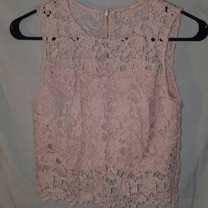 Lace Cropped Tank